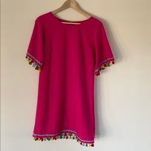 Hot pink dress
